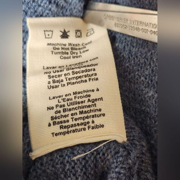 UGG L Blue Raglan Sleeve Round Neck Tight-Knit Lngslv Women's Pullover Sweater - Picture 4 of 9